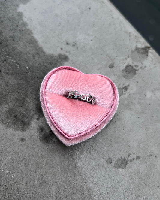lace layers stainless steel ring